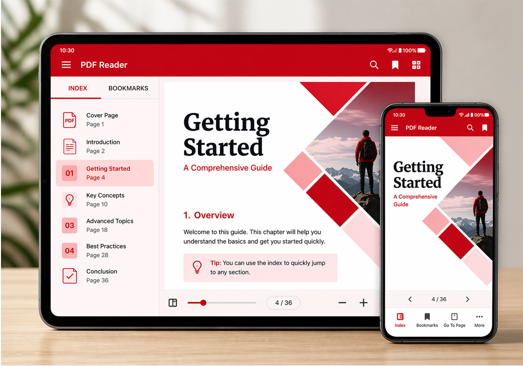 A podium to publish PDFs as an application